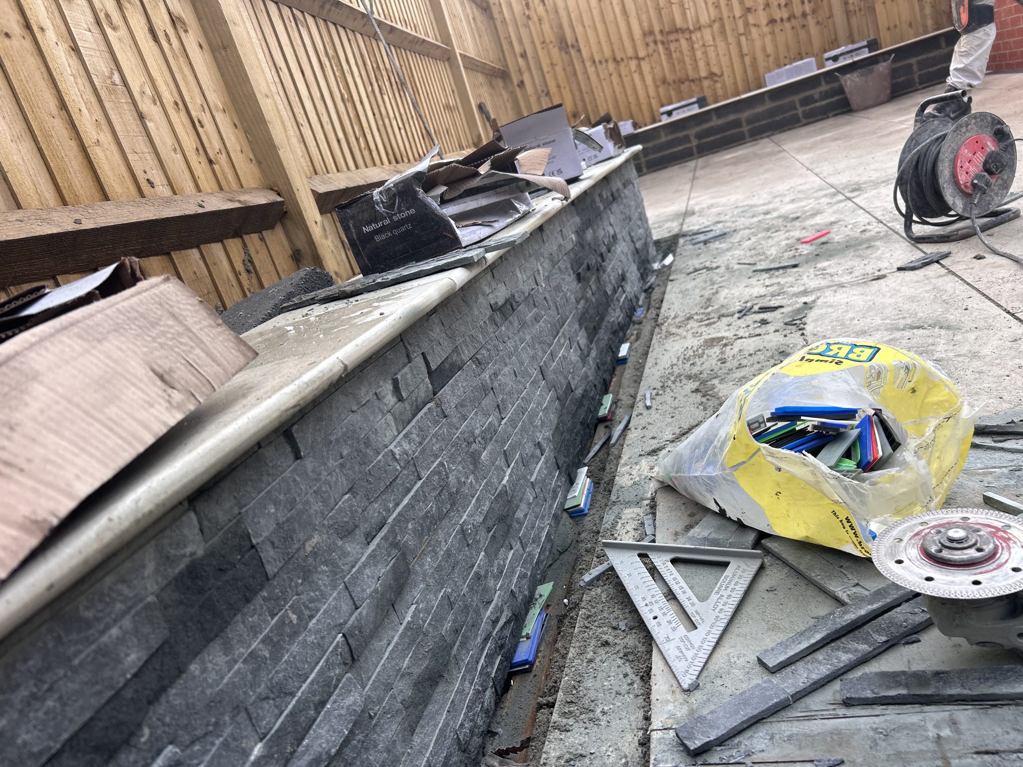 splitface tile installation