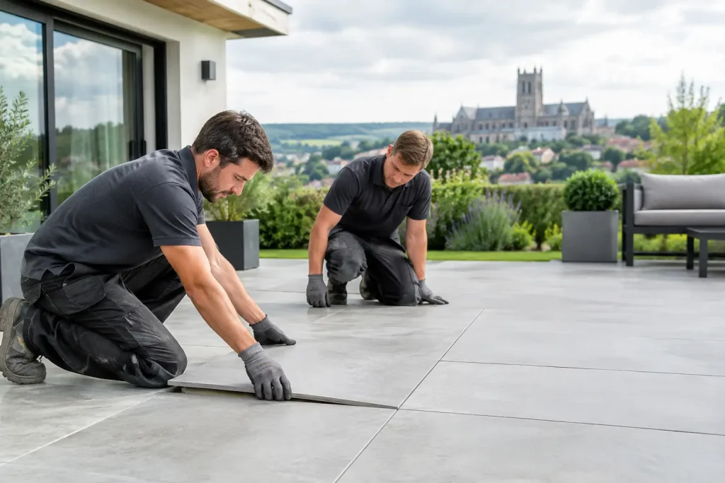 Choosing Porcelain Patio Installers in Winchester
